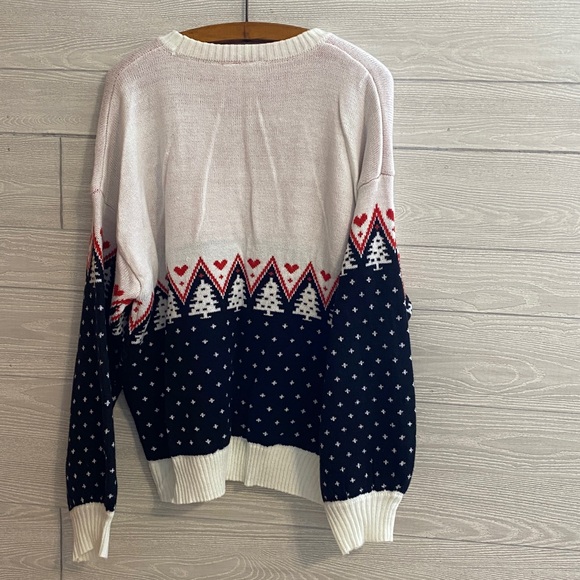 Coca Cola Women's Polar Bear Sweater - Red, Black, and White - Picture 2 of 5